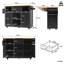 Kitchen Island With 4 Doors And 2 Drawer-1578761992