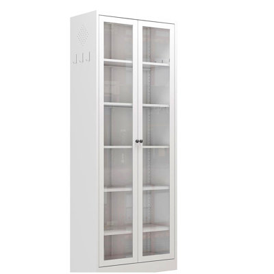 Armoire de cuisine en métal, armoire de rangement de 72 po de hauteur avec 5 tablettes réglables
