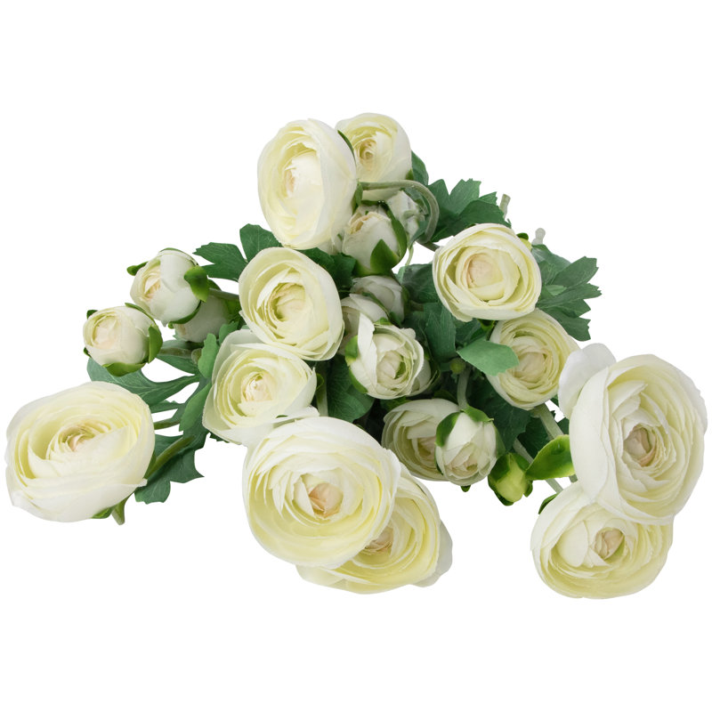 Vaporisateur de fleurs artificielles Renoncule, Blanc