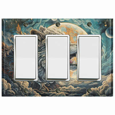 3 - Gang Rocker Standard Wall Plate