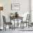 Kitchen Dining Room Table, Iron Wood Square Table For Kitchen Dining Room Furniture