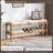Shoe Bench Entryway Bamboo 2-Tier Shoe Rack with Cushion Padded Seat Shoe Bench Organizer Stable for Entry-73014110