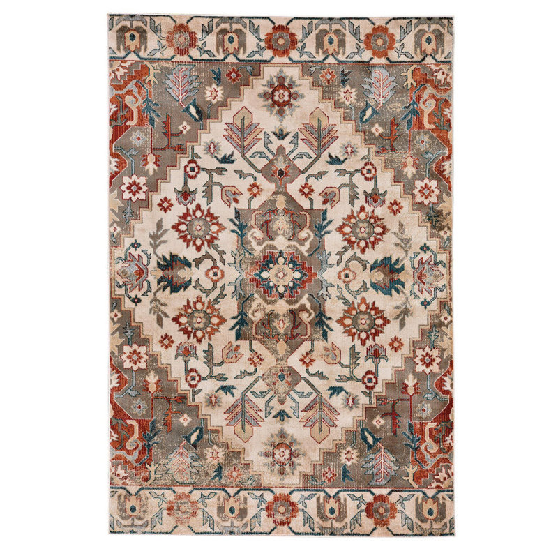Hickerson Oriental Indoor / Outdoor Rug, Rectangle 3'3" x 4'11"