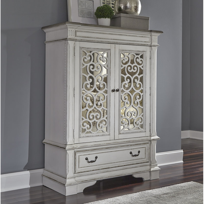 Commode à porte miroir avec 3 tiroirs Exmouth