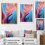 «Transitional Pink and Blue Shapes III», art mural abstrait sur toile-1315743680-1315743685