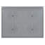 Lit escamotable double pleine grandeur, gris-585606327-585606324