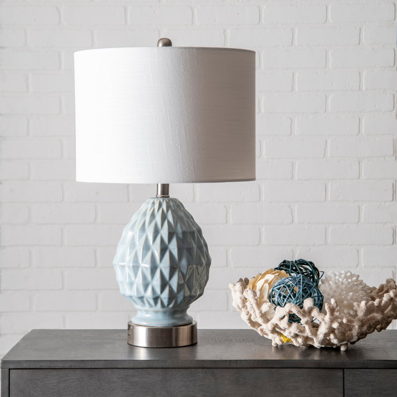 Lampe de table bleu clair 24 po Bonneau