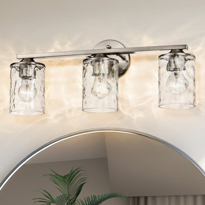 21.25" W 3-Light Dimmable Steel Vanity Light