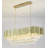 14-Light Gold Stainless Steel Chandelier With Clear Crystal Accents-1923638009