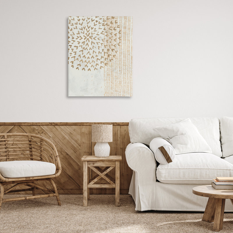 «Rustic Bohemian Patterns Floater», art mural par June Erica Vess, H 40 po x l 30 po
