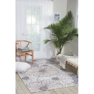 Tapis gris / ivoire Asiha