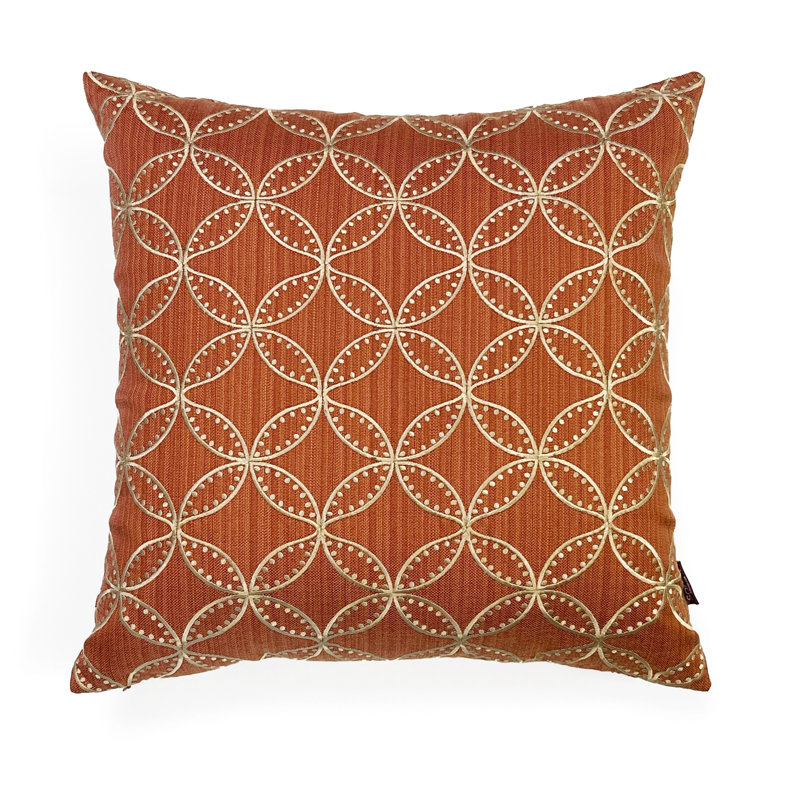Embroidered Throw Pillow