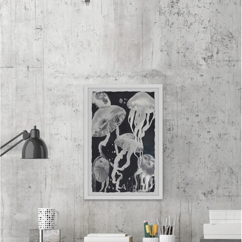Jellyfish III - Single Picture Frame Print, 30cm H x 20cm W x 3.81cm D