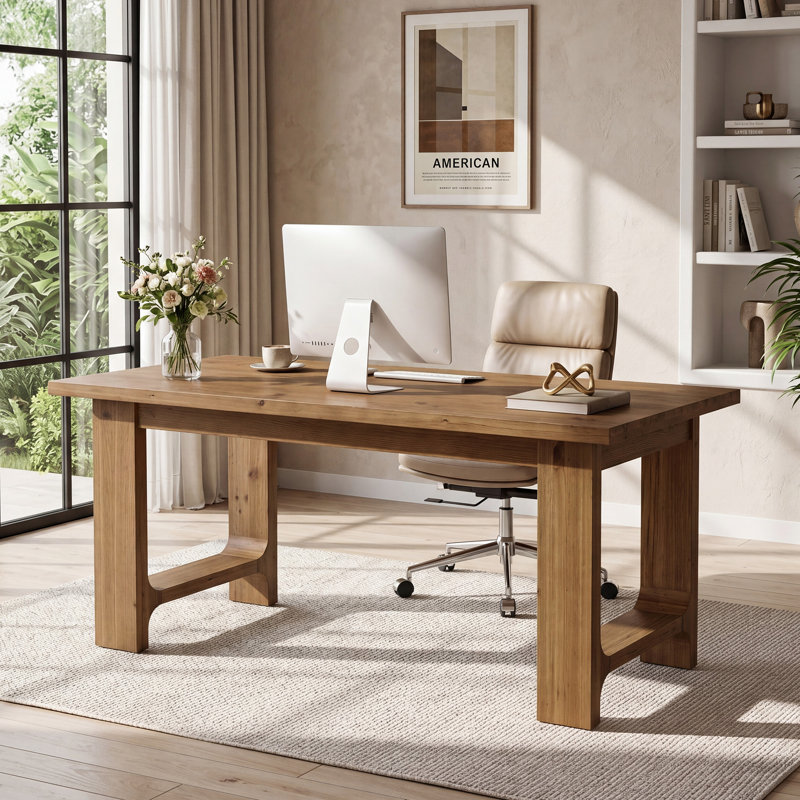 63" Wood Executive Desk