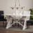 Commack Poplar Rectangular Solid Wood Top Dining Table