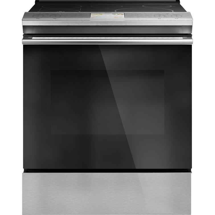 Café 30" 5.3 cu. ft. Smart Slide-in Electric Range with Convection, Induction Cooktop, and In-Oven Camera