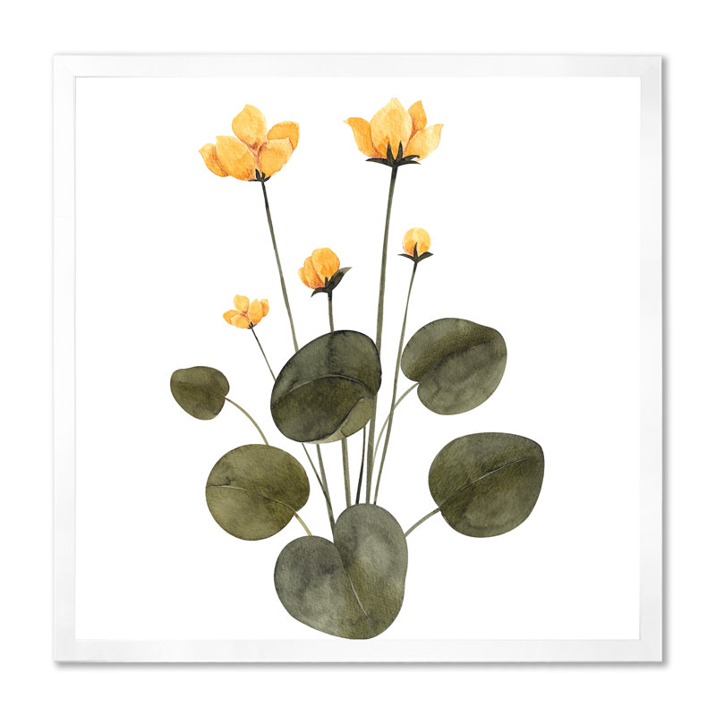 Bouquet rétro avec fleurs sauvages et herbes V - reproduction d'art sur toile traditionnelle, H 16 po x l 16 po x P 1 po