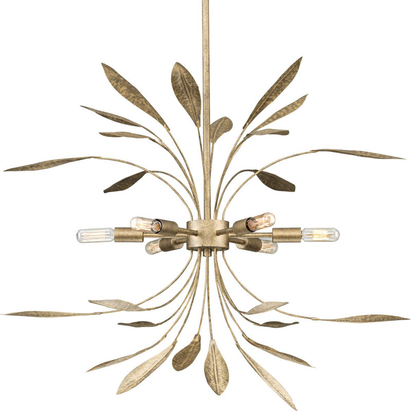 Stpierre 6 - Light Unique/Statement Pendant, Antique Gold