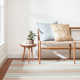 Daphne Stripe Sky Handwoven Cotton Rug