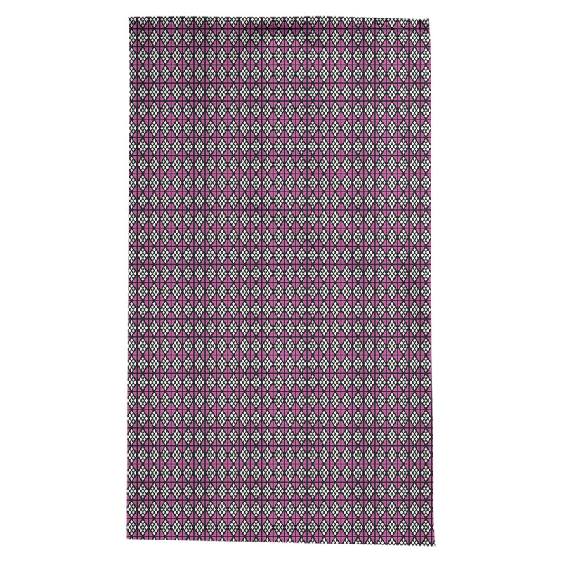 Leffel Diamonds Tablecloth, Black/Pink