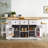 This Large Kitchen Island With 2 Bar Stools And An Electrical Outlet Has Storage Shelves Inside The Door And A 5-Wheel Storage Cart With Folding Boards And 5 Open Side Shelves Including 3 Drawers, Perfect For The Kitchen And Dining Room.-1566730331