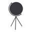 Miroir de table rond noir Hatch