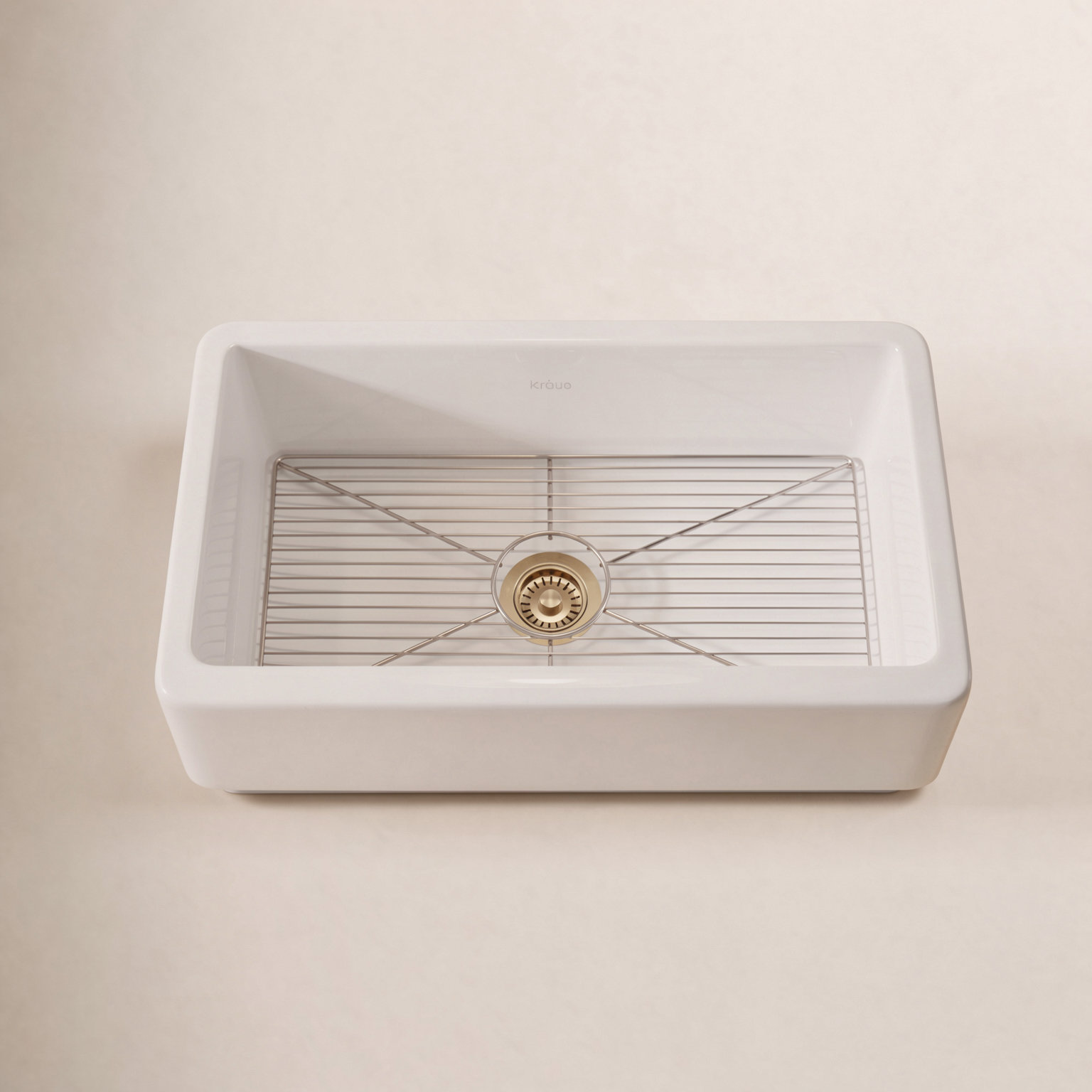 Turino™ 33" Reversible Fireclay Farmhouse Sink, Gloss White