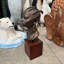 Statue de tête de femme africaine