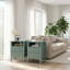 Table de bout moderne 18 po avec 2 tiroirs 18 po-132615433