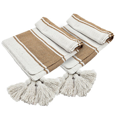 50X60" Carson Striped Throw Blanket, 2 Pack