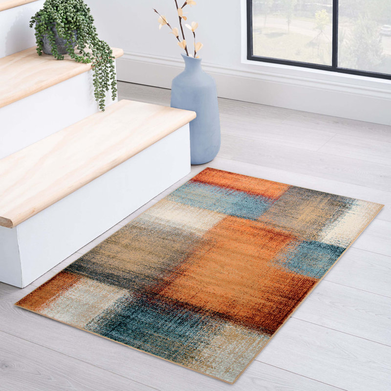 Beoll Geometric Indoor Rug, Rectangle 2' x 3'