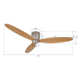Hardy 3 - Blade Flush Mount Ceiling Fan with Remote Control