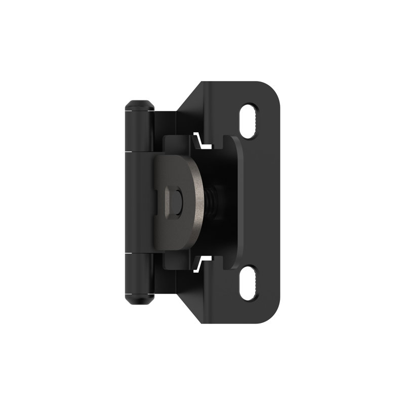 Charnière enveloppante 2 po, Noir mat