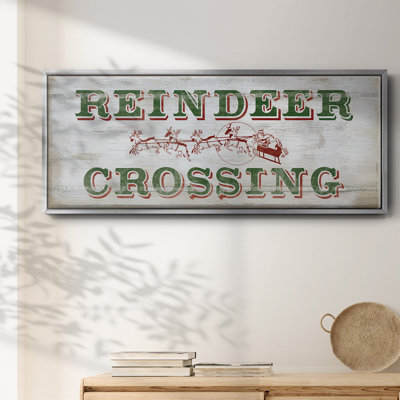 Renne croisée - toile encadrée