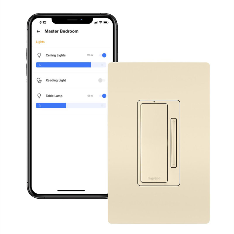 radiant® Wireless Smart Dimmer with Netatmo, Light Almond
