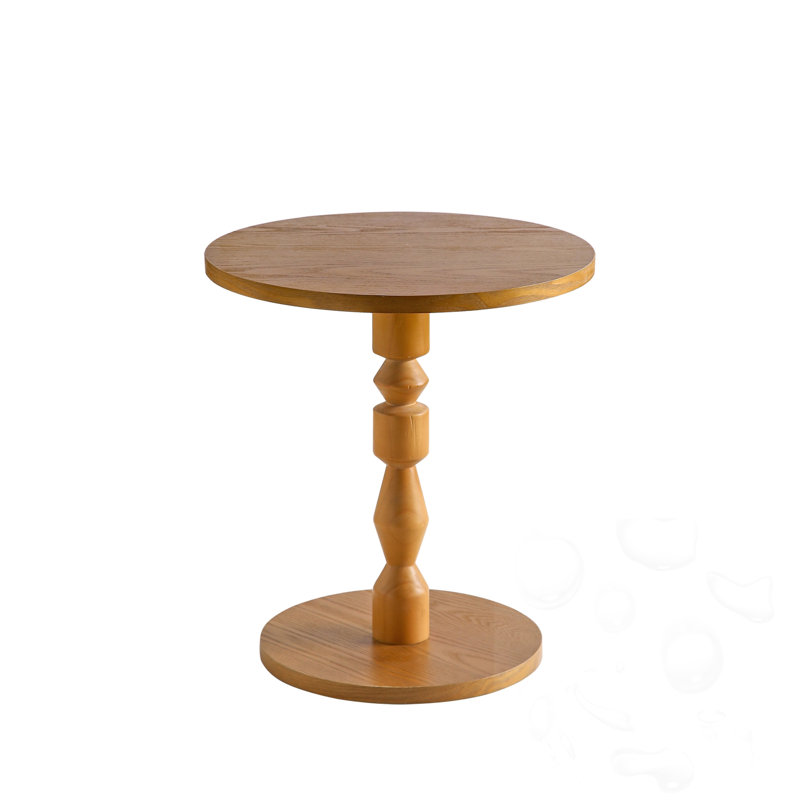 Round Side Table With Spindle Leg