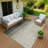 Machine Washable Indoor/Outdoor Kaczor ACN2240 Stripes Rug-1837569690