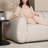 Pebble 87" Deep Seat Upholstered Sectional, High-Resilience Foam Curved Arm Italian Modern Sofa, Seats 2 for Living Room-129201183-129201184