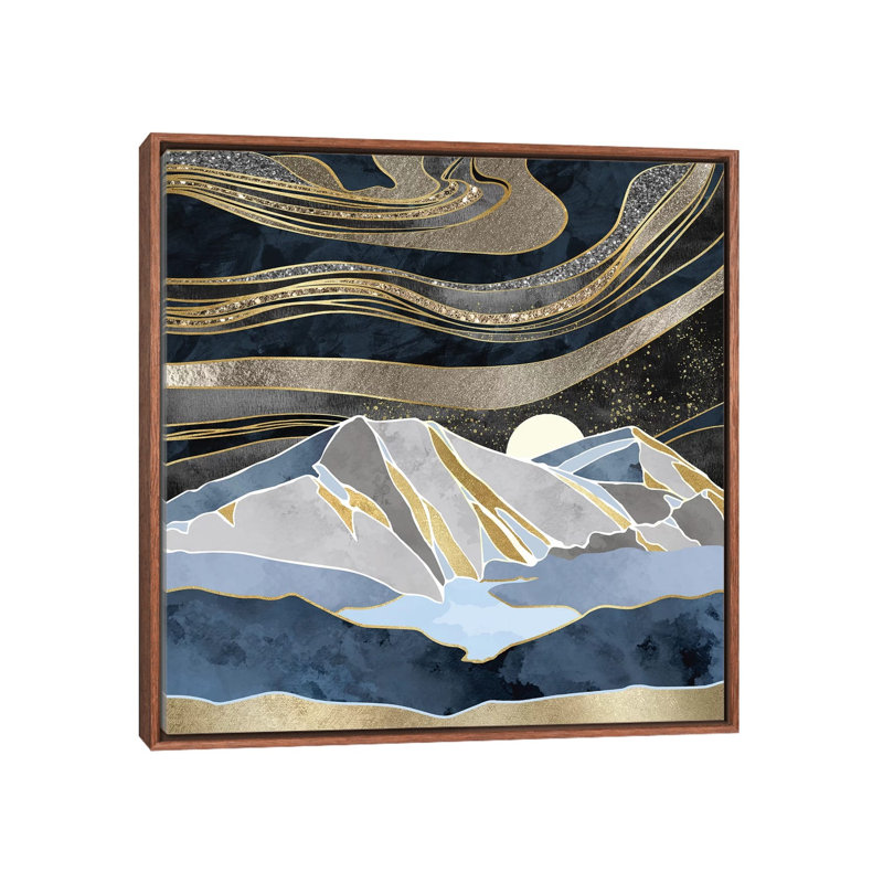 Ciel métallique - impression d'art graphique, Aucun mat, H 37 po x l 37 po x P 1,5 po