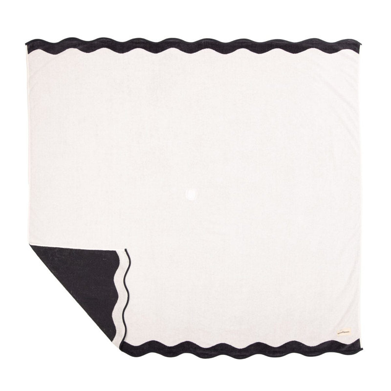 Beach Blanket, Navy/White