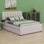 Lit plateforme tapissier avec lit gigogne-1623456793
