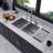 33'' L Double Bowl Stainless Steel Kitchen Sink