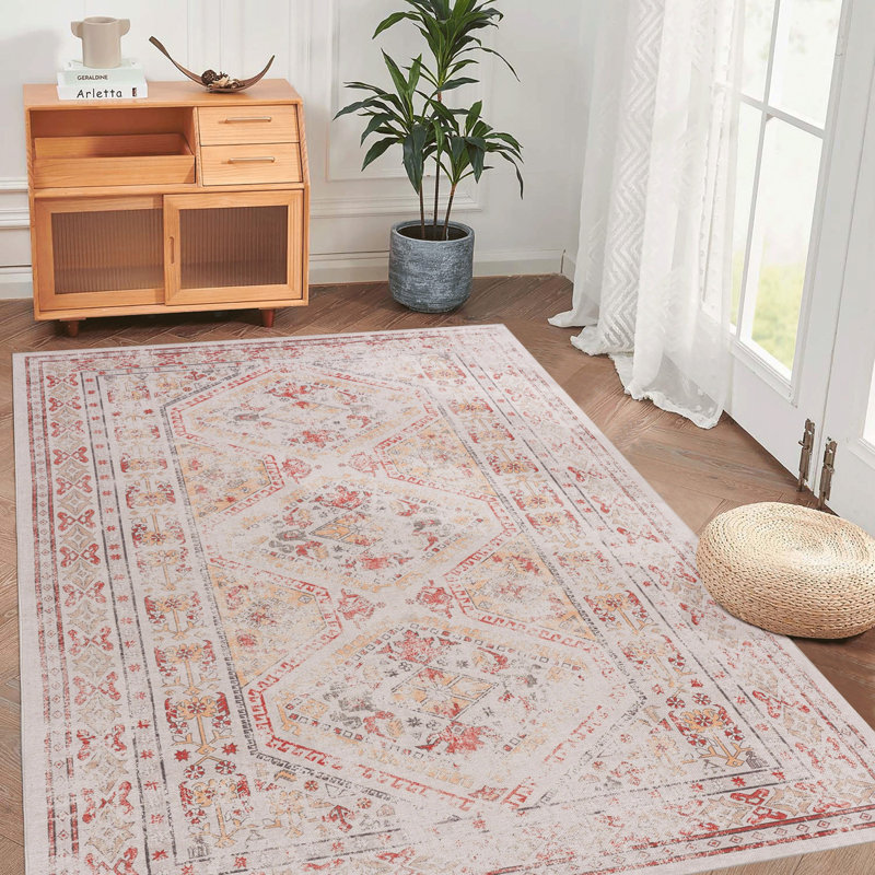 Tapis non pelucheux, élégant et résistant aux taches, Rectangulaire 3 pi x 5 pi