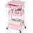 Utility Cart with Wheels,Metal Cart,3 Tier Rolling Cart With Drawer & Table Top,Bathroom Cart,Salon Trolley Cart,Kitchen Storage Cart-98269760