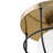 Avec 10.125 in. 1-Light Champagne Bronze Luxe Industrial Flush Mount