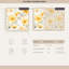 Rouleau de papier peint floral jaune