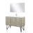 Lancy 48 in W x 20 in D Rustic Acacia Bath Vanity, White Quartz Top, Faucet Set and 43 in Mirror-113287969