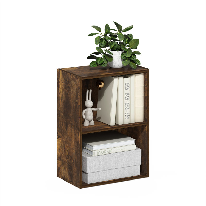 Bibliothèque standard Cannice, (2 tablettes) H 21,2 po x l 15,6 po x P 9,3 po, Bois de pin ambré