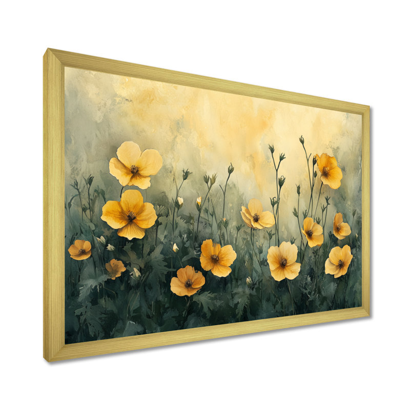 «Axton Summer Violet Flowers In Fields - Violets», art mural, Reproduction encadrée d'une seule photo, H 12 po x l 20 po
