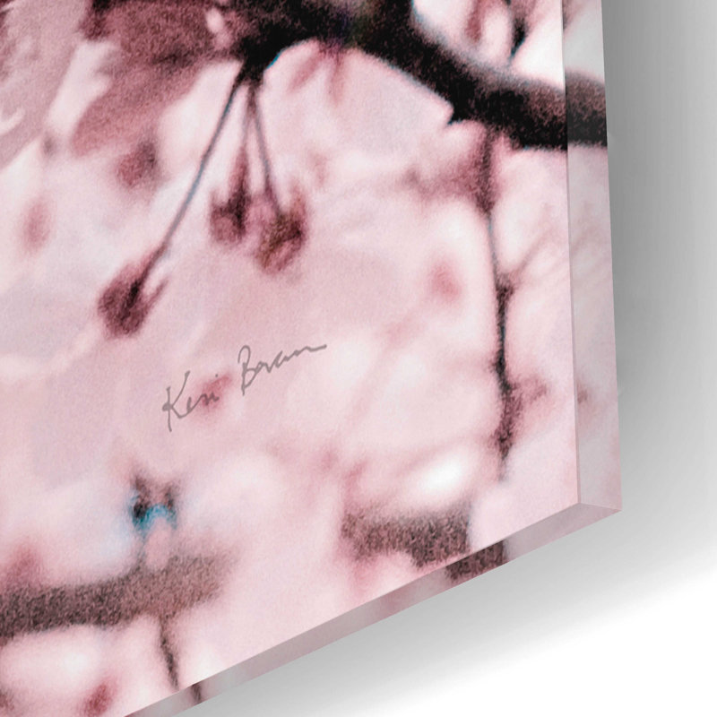 «Cerisiers en fleurs» par Keri Bevan, H 12 po x l 12 po x P 0,13 po